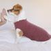 Hjumarayan Thin Dog Sweater for Small Dogs - Washable Elastic Striped Shirt for Chihuahua & Yorkshire Terrier - Burgundy Red (Size S) - Buy Online on GoSupps.com