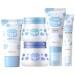 Milk Face Skincare Kit Hydrating Skin Care Set Include Cream Cleanser Eye Cream Moisturizer Sunscreen Improves Rough Skin and Shrinks Pores