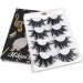 Mikiwi 25mm 6D05 Faux Mink Dramatic Eyelashes - Fluffy Volume, Thick Crossed, Long Faux Mink Lashes - 6D4-05 - Buy Online on GoSupps.com