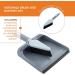 Casabella Wayclean Handheld Angled Dustpan and Brush Set - Medium Gray, 1-Pack - Buy Online on GoSupps.com