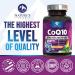 CoQ10 200mg - Ultra High Absorption Co Q 10 Softgel Supplement With Black Pepper Energy & Heart Health Support Antioxidant - Coenzyme Q10 (Ubiquinone) for Women & Men Bottled in USA - 120 Softgels 120 Count (Pack of 1) - Buy Online on GoSupps.com