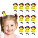 Huyath Duck Hair Clips | Plush Yellow Duck Hairpin Yellow Duck Design Plush Hairpin Collection for Kids Women Girls