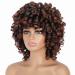Porsmeer Afro Wig for Women | Black Brown Synthetic Curly Bob Wig with Ponytail | Ideal for Halloween Cosplay & Costumes - Buy Online on GoSupps.com