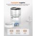 GIOTOHUN Automatic Cat Feeder | Timed with Adjustable Schedule | Dry Food Dispenser | 1-4 Meals | Dual Power | Voice Recorder | White - Buy Online on GoSupps.com