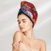 Colorful Hand Painted Easter Eggs Microfiber Hair Towel - Soft Super Absorbent Wrap for Long Curly & Thick Hair - Buy Online on GoSupps.com