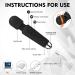 Waterproof Rechargeable Handheld Back Massager for Muscle Recovery - Black (6 * 1.5 INCH) - Buy Online on GoSupps.com
