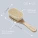 Ali+Oli Newborn Wooden Hair Brush Set with Mini Loofah | Soft Goat Bristle Infant Brush for Baby's Cradle Cap - Buy Online on GoSupps.com