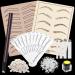 Eyebrow Microblading Kit - Combofix 149pcs Eyebrow Microblading Tattoo Kit Eyebrow Manual Pen with Blades Eyebrow Ruler Practice Skin Ink Ring Cups for Eyebrow Tattoo Kit Makeup Microblading Supplies