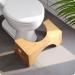 Squatty Potty Bamboo Flip Toilet Stool - Original Design, 7 & 9 Inch Height, Brown - Buy Online on GoSupps.com