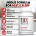 10X Health Sleep Supplements for Adults - 60 Capsules - Melatonin 3mg L Theanine Magnesium Supplement Magnesium Oxide for Deep Better Rest & Relaxation - 3-in-1 Natural Sleep Support - Buy Online on GoSupps.com