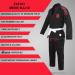 Men's Brazilian Jiu Jitsu Gi - Light Preshrunk Grappling Uniform with White Belt - Black A1L - Buy Online on GoSupps.com