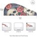 Seamless Skull & Flower Hair Towel 2 Pack | Super Absorbent Quick Dry Hair Turbans for Women & Girls - Buy Online on GoSupps.com
