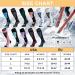 Visionreast Merino Wool Ski Socks - 2 Pairs Compression Knee High for Men & Women - Breathable Winter Sports Thermosocks - Blue - Buy Online on GoSupps.com