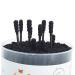 HOMEFOX Black Cotton Swabs Spiral - 400 Count Organic Cotton Buds Double Side Tightly Wrapped Charcoal Cotton Tips Paper Stick Soft Gentle Chlorine-Free Cruelty-Free Goth Round & Spiral (Black) 400 Count Black - Buy Online on GoSupps.com
