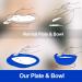 Spill Proof Scoop Plate Dish for Disabled Elderly Adults and Handicapped Gadgets from Parkinsons Blind People Dementia Stroke or Tremors(3 Set) - Buy Online on GoSupps.com