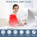 Red Light Lamp for Face 100LEDs Red and Blue Light Device 415nm Blue & 660nm Red & 850nm Infrared Light Adjustable Height Angle & Brightness for Home/Office Use Red&Blue - Buy Online on GoSupps.com