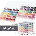 Ilauke 50Pcs Bobbins Sewing Thread with Case - 50 Colors Polyester Thread for Brother/Singer/Babylock/Janome/Elna Machines - Buy Online on GoSupps.com