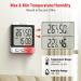 ThermoPro TP152 Thermometer & Hygrometer - Precise Room Temperature & Humidity Meter for Home Office & Greenhouse - Accurate to 0.5 | Black - Buy Online on GoSupps.com