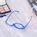 Agate Magnification Makeup Glasses | Rotating Foldable Reading Glasses for Women - Unidirectional Enlargement in Blue - Buy Online on GoSupps.com