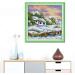 Four Seasons Stamped Cross Stitch Kit 11CT 7.9x7.9 inch - Winter Scenery DIY Embroidery - Buy Online on GoSupps.com