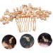 Mikinona Wedding Hair Accessories Rhinestone Hair Clips Hair Side Comb Wedding Hair Comb Hair Comb for Women Pearl Hair Comb Bridal Hair Comb Bride Hair Accessories Bride Hair Comb - Buy Online on GoSupps.com