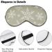 Brown Snowflakes Sleeping Mask - Adjustable Soft Eye Cover for Winter | Perfect Christmas Gift for All - Buy Online on GoSupps.com