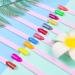 100PCS Transparent Fake Nail Display Sticks for Nail Art Practice - Pink - Buy Online on GoSupps.com