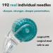 AUDUODUO Derma Roller 192 Real Needles 0.3mm - Silver Needle Solution for Skin Beard & Hair Care - Buy Online on GoSupps.com
