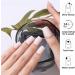Beautfave 16Pcs Semi Cured Gel Nail Strips - Self Adhesive White Nail Wraps with File & Stick - Greywhite | UV/LED Lamp Required - Buy Online on GoSupps.com