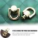 D Rings for Purse  4 PCS Metal D Ring and Stud Screw  360 Degree Rotatable D Rings for Purse  Bag Hardware  Dog Buckles  Purse  DIY Handcraft- Gold Color - Buy Online on GoSupps.com