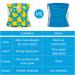 Cutebone Male Washable Dog Diapers - 3 Pack Reusable Belly Bands for Male Dogs | High-Suction Comfortable Fit | Flexible Velcro | XS (23-28cm) - Duck Dino & Fox Designs - Buy Online on GoSupps.com