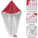 Hair Drying Cloth Set - Red Microfiber Hair Towels for Women | Quick Drying Hair Turban with Buttons - 2 Pieces | Perfect for Christmas Gifts - Buy Online on GoSupps.com