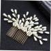 Ipetboom Bridal Headpiece Barrettes for Women Pearls Flower Hair Pearl Hair Comb Hair Combs for Women Hair Claw Clips for Women Bridal Hair Clip Tiara Bridesmaid Wedding Hair Accessories - Buy Online on GoSupps.com