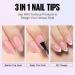 TOMICCA Soft Gel Nail Tips and Glue Kit | Easy DIY Nail Art Set with Almond Nail Tips, Gel Glue, Top Coat, and UV LED Lamp - Pink - Buy Online on GoSupps.com