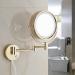 Yanning Round Bathroom Mirror - 8.5 Inches 360 Rotation - Perfect for Makeup Contact Lenses & Shaving - International Shipping Available - Buy Online on GoSupps.com