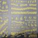 Musical Instrument Theme Nail Art Stickers - 12 Sheets Gold Music Notes Designs for Women, Girls, Kids - Buy Online on GoSupps.com