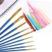 10 Pack Nylon Painting Brush Set - Ideal for Oil and Watercolor - Perfect Gift for Painting Enthusiasts - C-100P - Buy Online on GoSupps.com