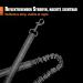 Snocyo Reflective Jogging Leash for Medium & Large Dogs | Elastic Double Handle & Waist Valve | Retractable Running Dog Leash in Gray & Orange - Buy Online on GoSupps.com