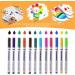 Domkan 12-Piece Baby Bibs Set for Painting | Baby Shower Games with Textile Pens & Paint Stencils - Perfect for Girls - Buy Online on GoSupps.com