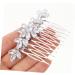 Mikinona Bangs Comb Bride Hair Accessories Wedding Bridal Hair Combs for Wedding Pearl Headpiece Floral Hair Accessories Wedding Hair Comb Hair Flower Accessories Bride Headdress Rhinestone - Buy Online on GoSupps.com