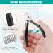 Professional Cuticle Trimmer & Clippers - Sharp 4mm Jaw Non-Slip Silicone Handle Stainless Steel Dead Skin Remover Tool - Ideal for Nail Care & Manicure - Buy Online on GoSupps.com