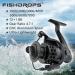Fishdrops Spinning Fishing Reel 12+1BB Ultra Lightweight Aluminum Spool | Smooth Affordable Reel BE Black Size1000 - Buy Online on GoSupps.com