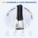 ZOZOA Cordless Water Dental Flosser - 4 Mode Oral Irrigator, Rechargeable Teeth Cleaner | 6 Replacement Jet Tips, 300ml Water Pick - IPX7 Waterproof, Portable for Home & Travel - Black - Buy Online on GoSupps.com