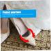 FOMIYES Half Size Padded Toe Plug High Heel Pads - 6 Pairs Anti-Drop Crease Protectors for Men & Women - Elastic Sponge Heel Tips - Black - Buy Online on GoSupps.com
