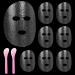 200 Sheets Disposable Plastic Face Sheet Mask Face Mask Facial Mask Set Spatula Transparent Moisturizing Face Mask Disposable Face Thin Facial Plastic Wrap Retention for Skin Care & DIY Spa Mask