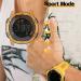Findtime Men's Waterproof Pedometer Sport Watch with Stopwatch and Alarm - Yellow - Buy Online on GoSupps.com