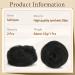Sofeiyan Mini Claw Clip Cat Ears Hair Bun Extension - 2PCS Synthetic Updo Space Bun Accessory for Women & Girls - Natural Black - Buy Online on GoSupps.com