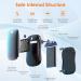 2-Pack Rechargeable Hand Warmers 10000mAh - Portable Electric Heater and Power Bank for Outdoors - Black - Buy Online on GoSupps.com