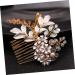 DOITOOL Hair Combs for Women Beige Bath Towel Essential Oils Wallet Pearl Hair Barrettes Hair Accessories for Prom Ice Face Mold Wedding Hair Clip Tiara European Style Bride - Buy Online on GoSupps.com