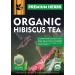 PREMIUM HERBS Hibiscus Tea | Hibiscus Tea Organic Flowers | Single Origin Source From Egypt | Great for Iced or Hot Brewed Herbal Green Tea | Caffeine Free 100% Natural Eco-Friendly Packaging